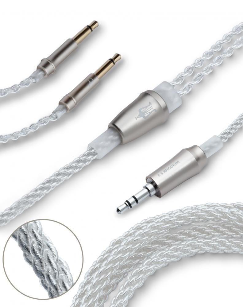 Meze Audio 99 series Silver Plated upgrade cable 3,5mm - 1,2m