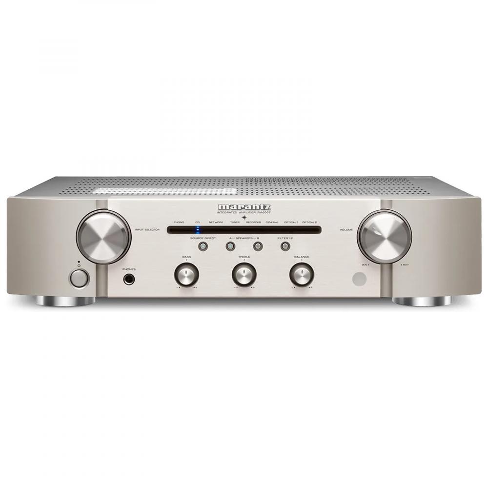 Marantz PM6007 integroitu vahvistin, hopeakulta