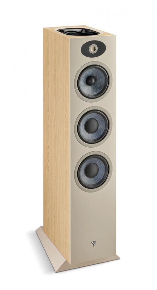 Focal Theva N°3-D lattiakaiutin Dolby Atmos -moduulilla, vaalea puu