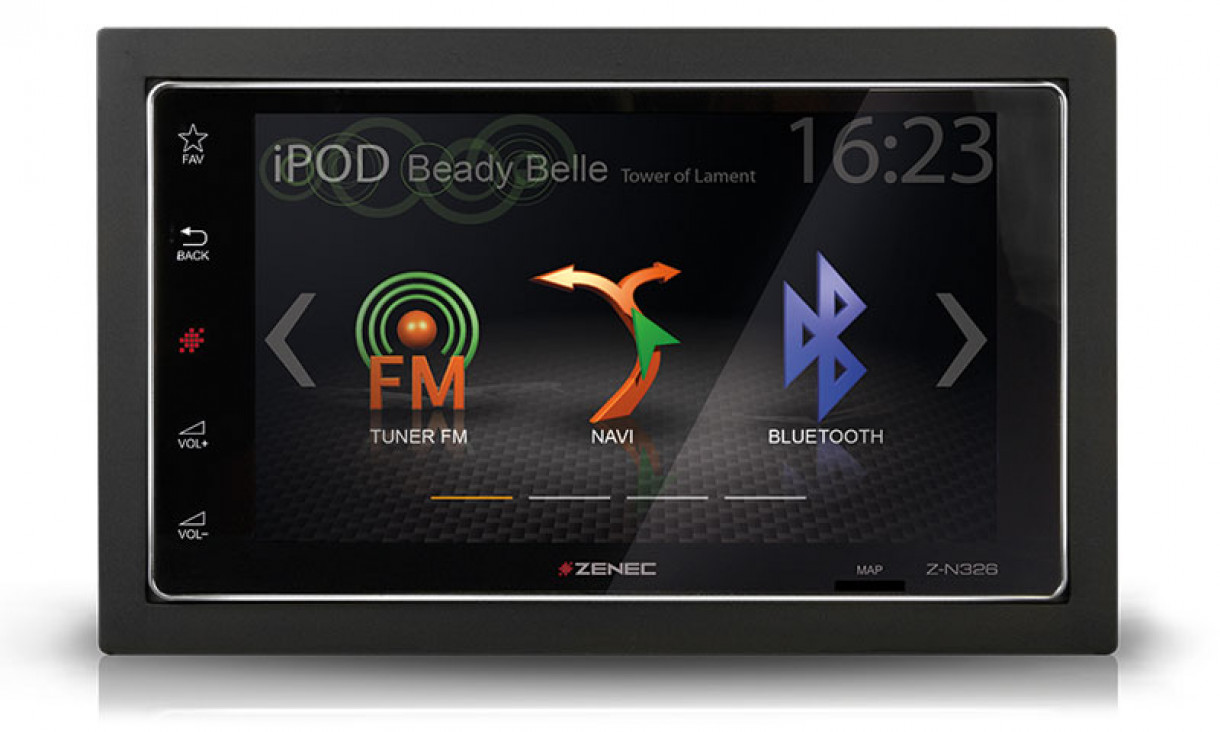 Käytetty Zenec Z-N326 2-DIN multimediasoitin