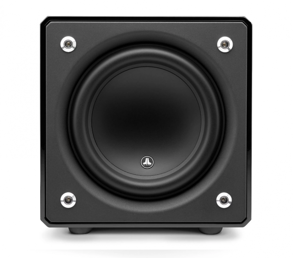 JL Audio e110-GLOSS 10" aktiivisubwoofer, pianomusta