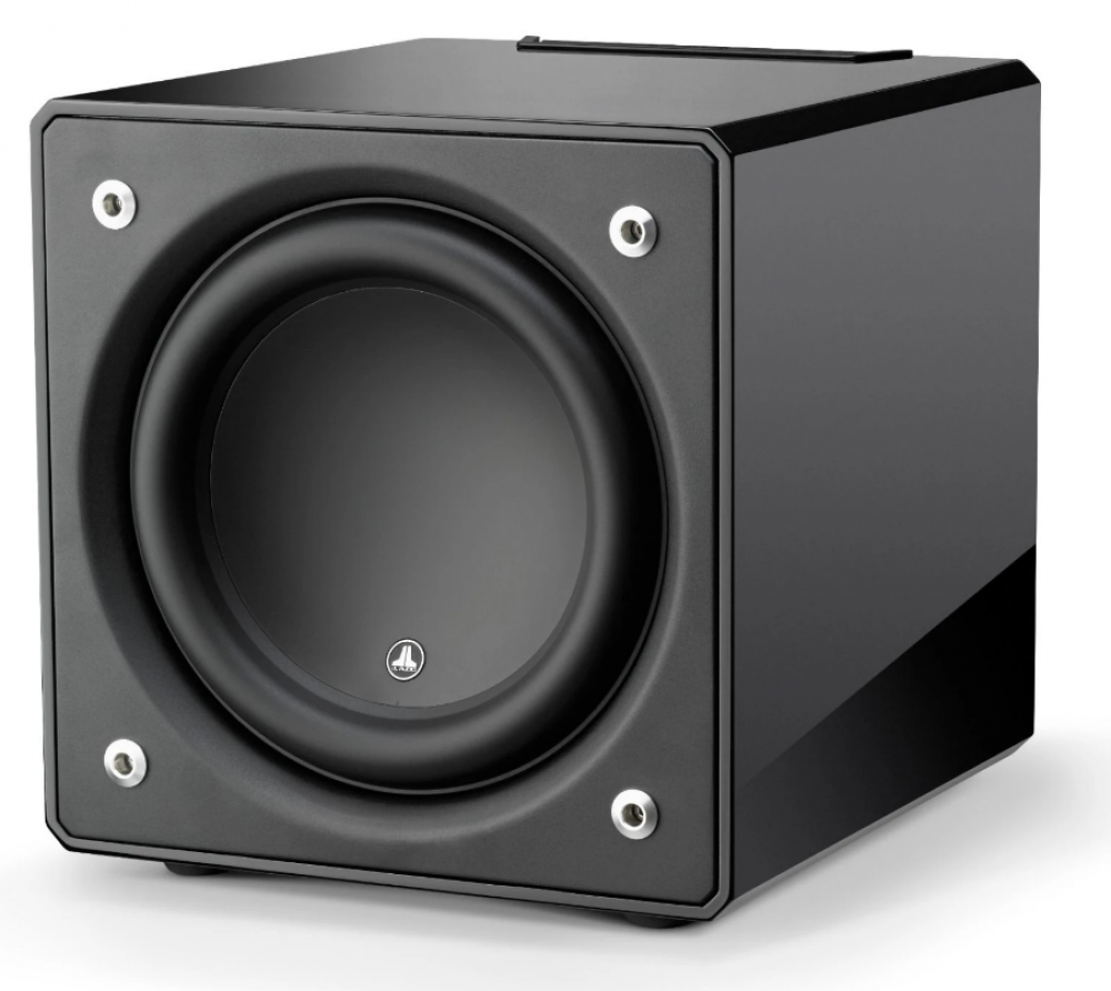 JL Audio e112-GLOSS 12" aktiivisubwoofer, pianomusta