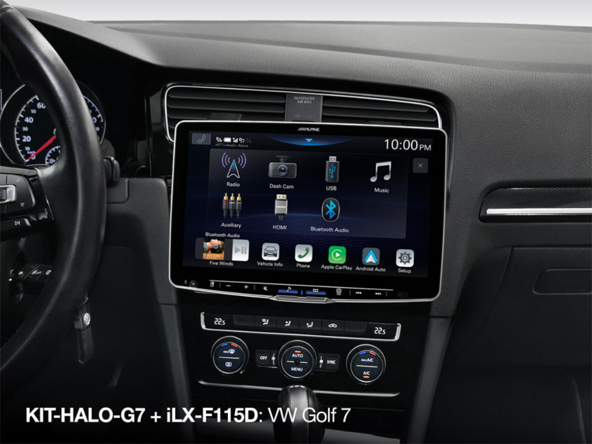 Alpine ILX-F115D-G7 VW Golf 7 Halo 11 -soitin