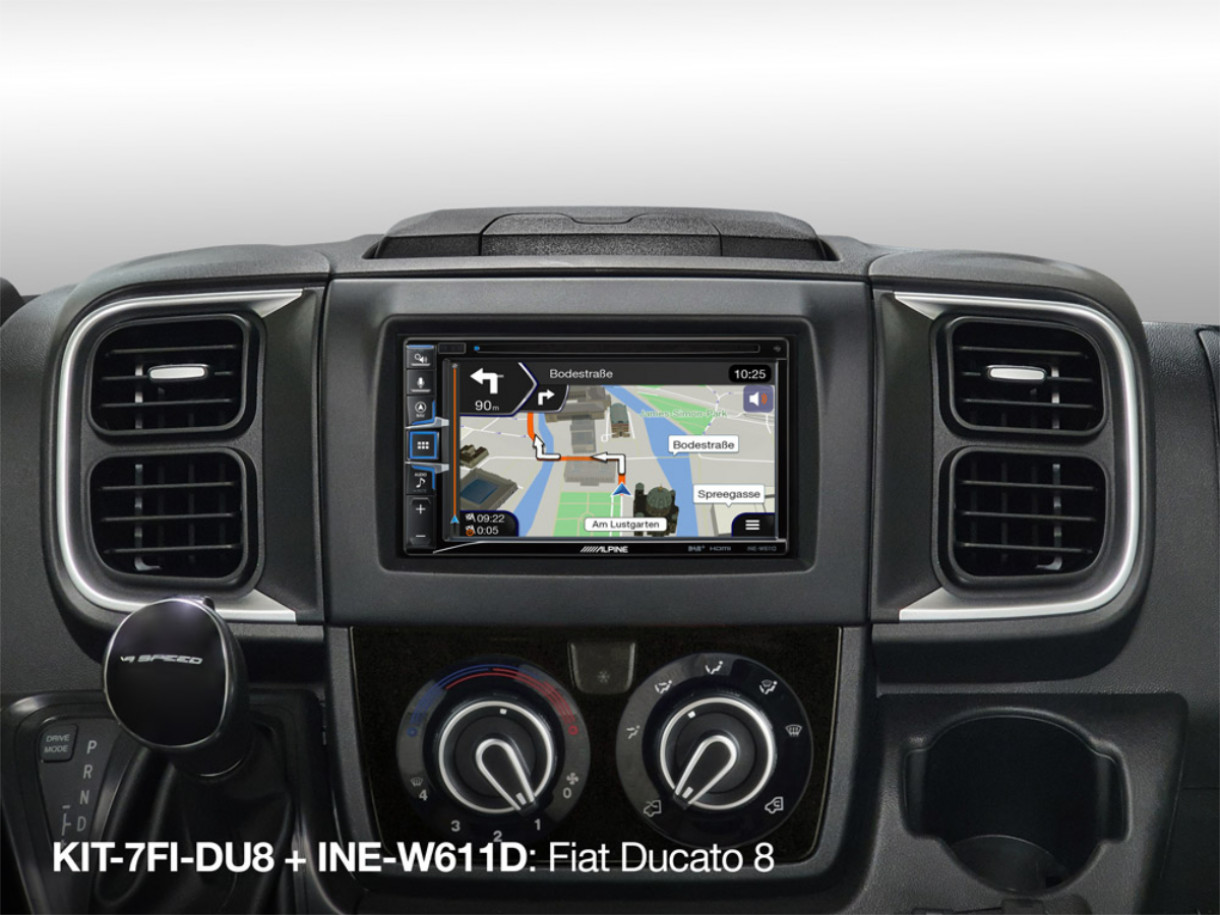Alpine KIT-7FI-DU8 Fiat Ducato 8 2-DIN soittimen asennussarja