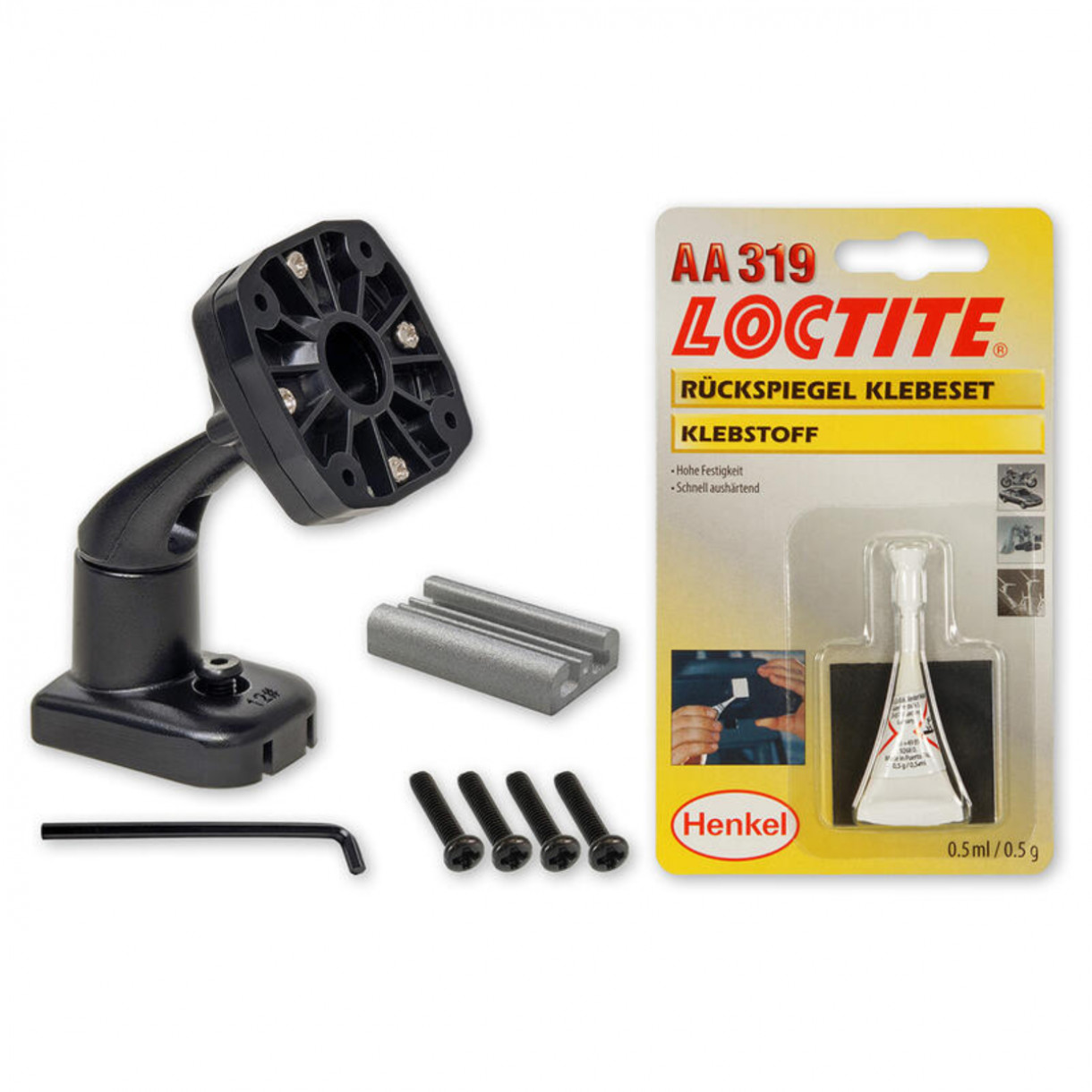 Alpine KTE-DME-UNI-W yleismallinen asennussarja DME-R1200 taustapeilinäytölle 