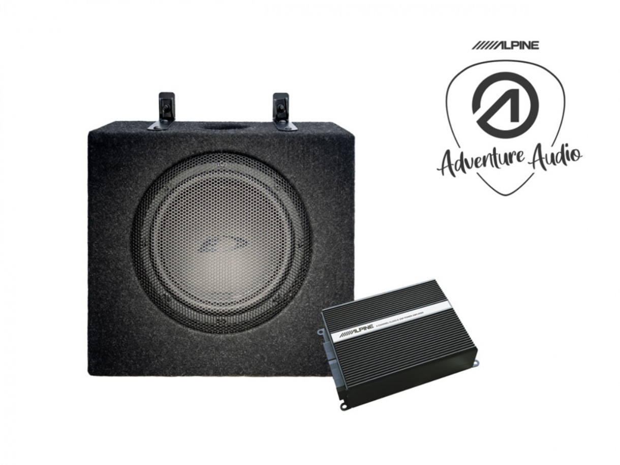 Alpine SPC-W84AT6-2 VW T6 DSP-vahvistin ja subwoofer