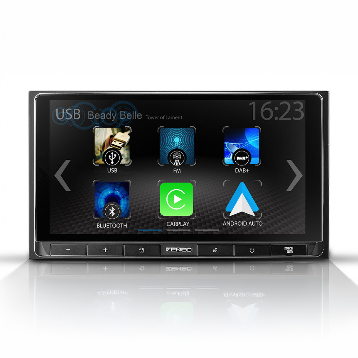 Demo Zenec Z-N538 2-DIN langaton Apple CarPlay / Android Auto soitin