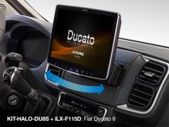 Alpine Halo 11 iLX-F115DU8S multimediasoitin Fiat Ducato 8