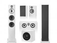 B&W 600 Series 5.1 kaiutinsarja, valkoinen