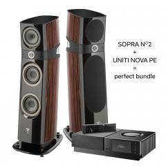 Stereopaketti Naim Uniti Nova PE + Focal Sopra N2 macassar ebony Stereopaketti Naim Uniti Nova PE + Focal Sopra N2 macassar ebony