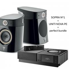 Stereopaketti Naim Uniti Nova PE + Focal Sopra N1 musta Stereopaketti Naim Uniti Nova PE + Focal Sopra N1 musta